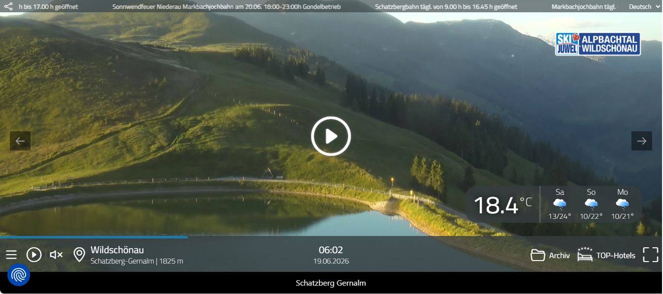 Webcam Gernalm Wildschoenau