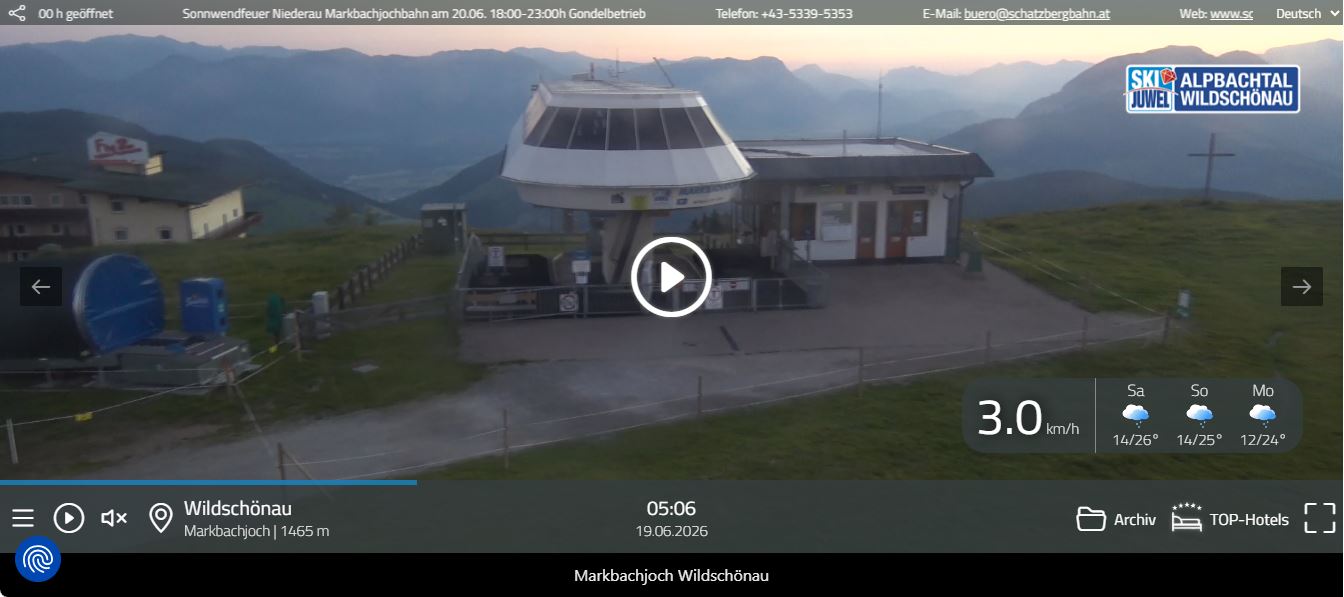 Webcam Matkbachjoch Wildschönau