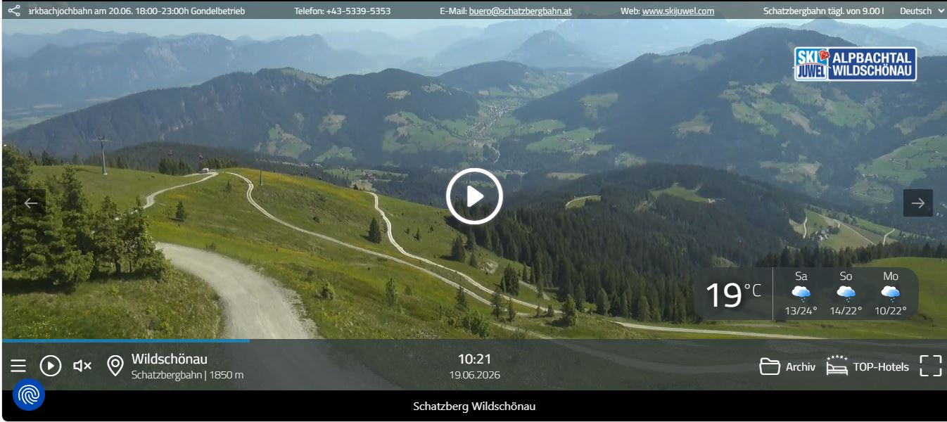 Webcam Schatzberg Wildschönau