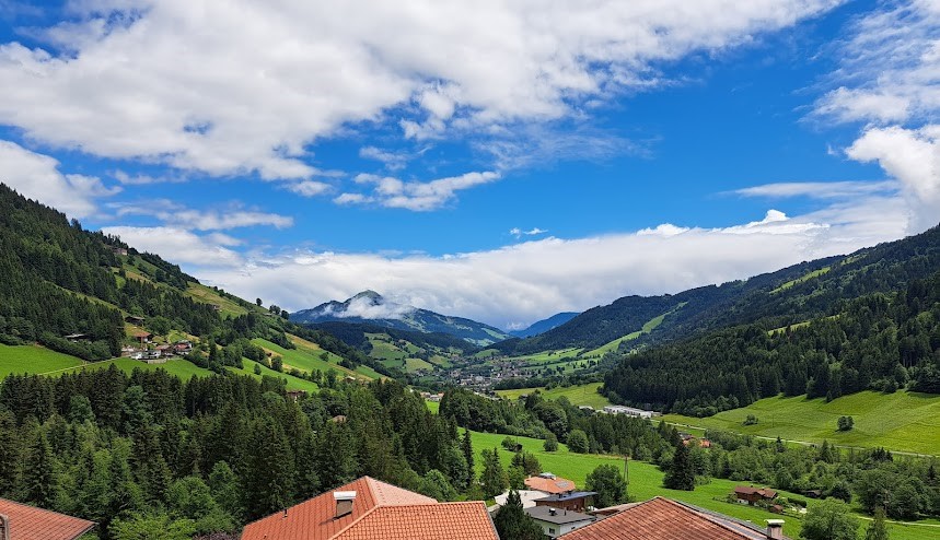 Ausblick vom Balkon.